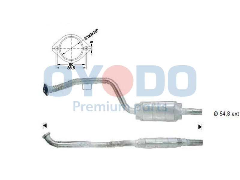 Catalytic Converter 10N0072-OYO