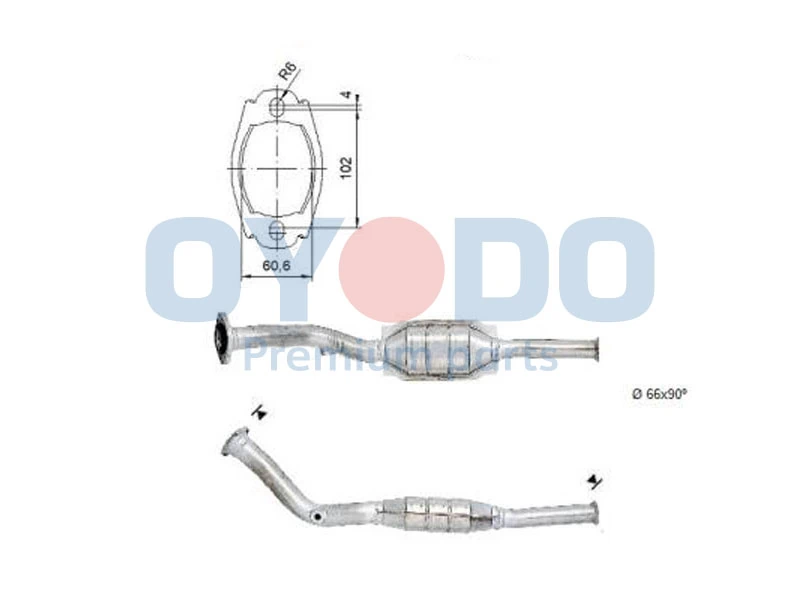 Catalytic Converter 10N0140-OYO