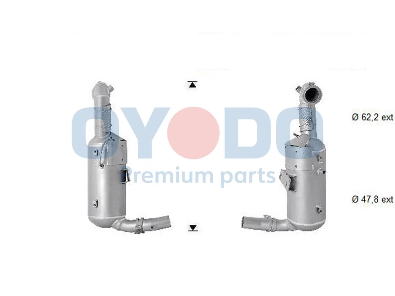 Soot/Particulate Filter, exhaust system 20N0130-OYO