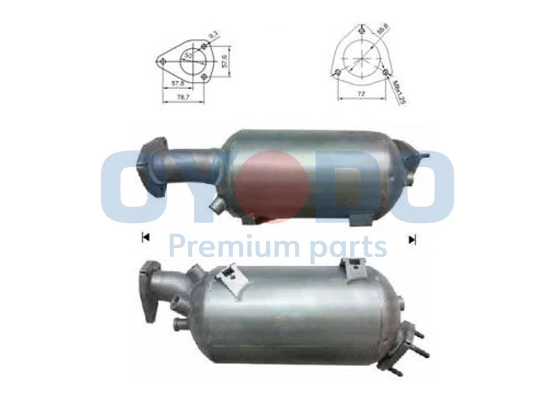 Soot/Particulate Filter, exhaust system 20N0005-OYO