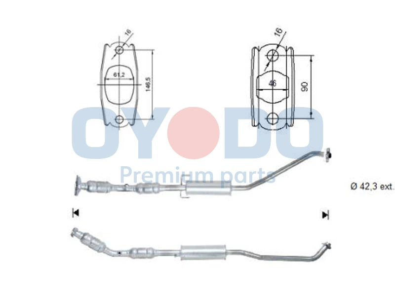 Catalytic Converter 10N0120-OYO