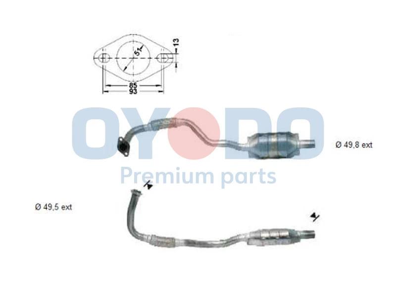 Catalytic Converter 10N0158-OYO