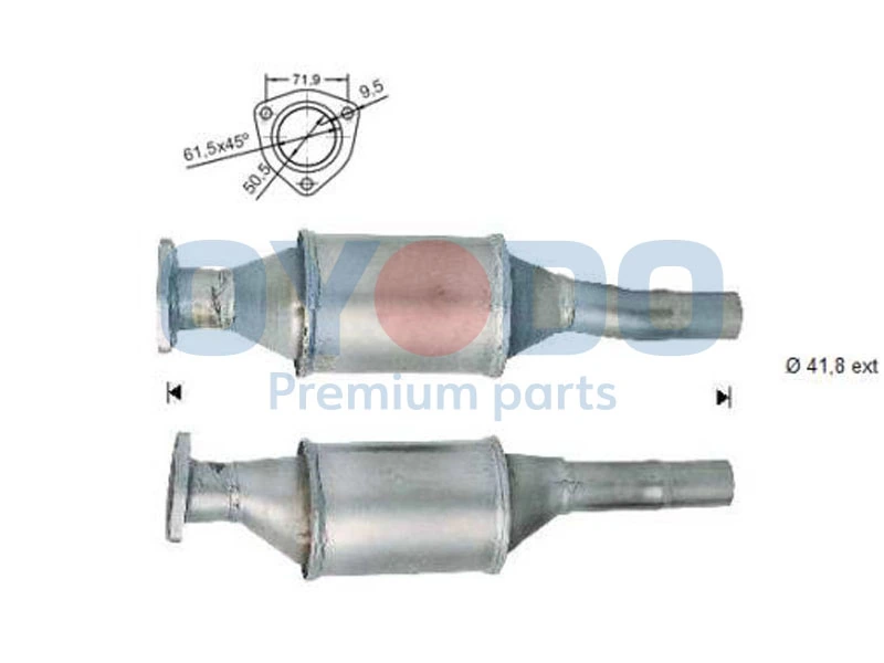 Catalytic Converter 10N0022-OYO