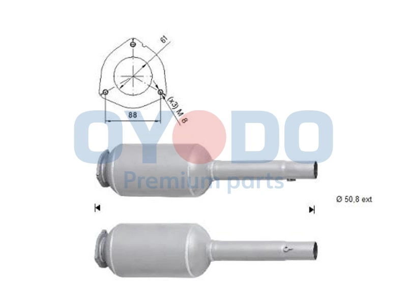 Soot/Particulate Filter, exhaust system 20N0105-OYO
