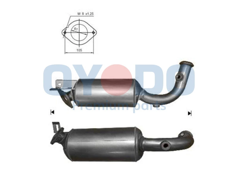 Soot/Particulate Filter, exhaust system 20N0092-OYO