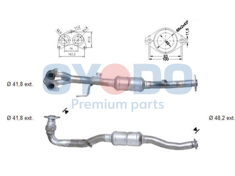 Catalytic Converter 10N0116-OYO