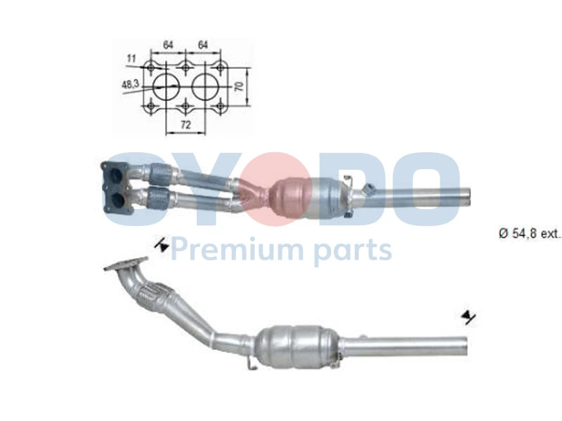 Catalytic Converter 10N0018-OYO
