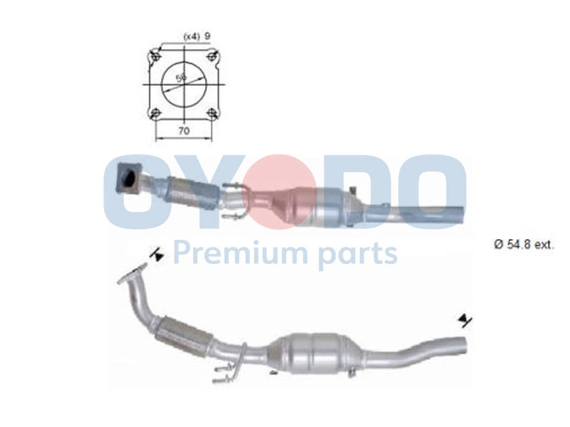 Catalytic Converter 10N0049-OYO