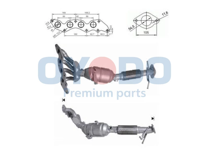 Catalytic Converter 10N0068-OYO
