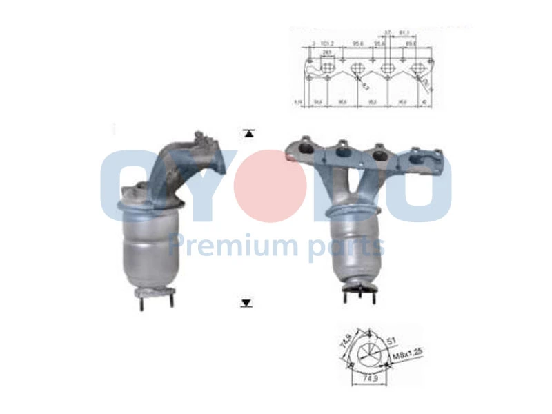Catalytic Converter 10N0054-OYO