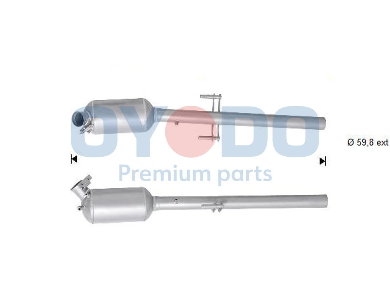 Soot/Particulate Filter, exhaust system 20N0123-OYO