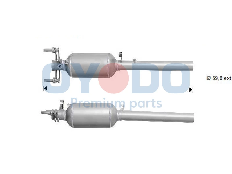Soot/Particulate Filter, exhaust system 20N0085-OYO