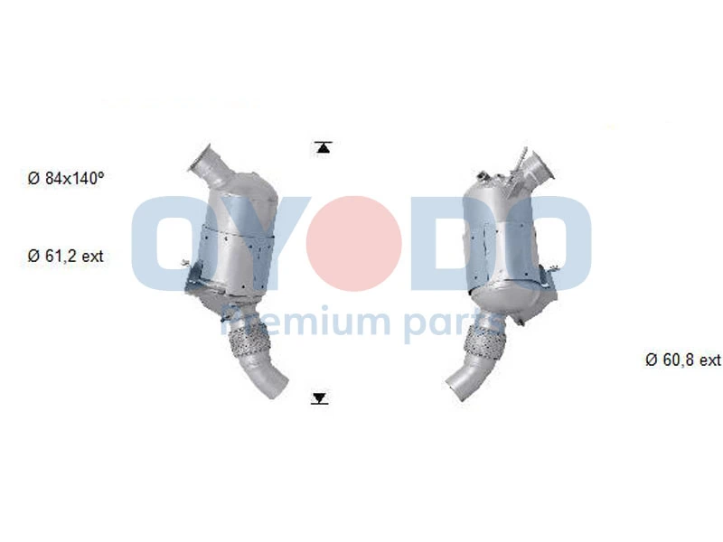 Soot/Particulate Filter, exhaust system 20N0036-OYO