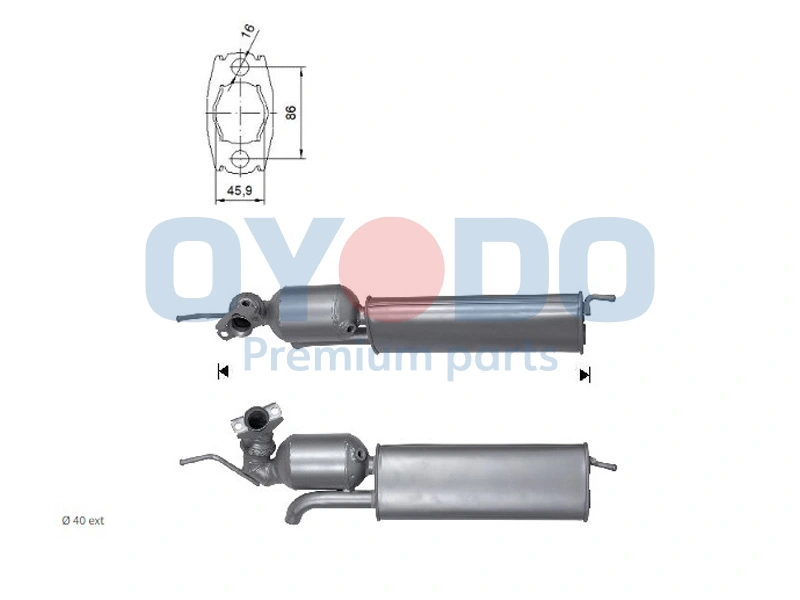 Catalytic Converter 10N0015-OYO