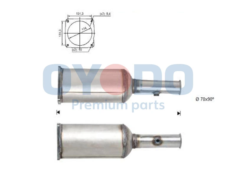 Soot/Particulate Filter, exhaust system 20N0023-OYO