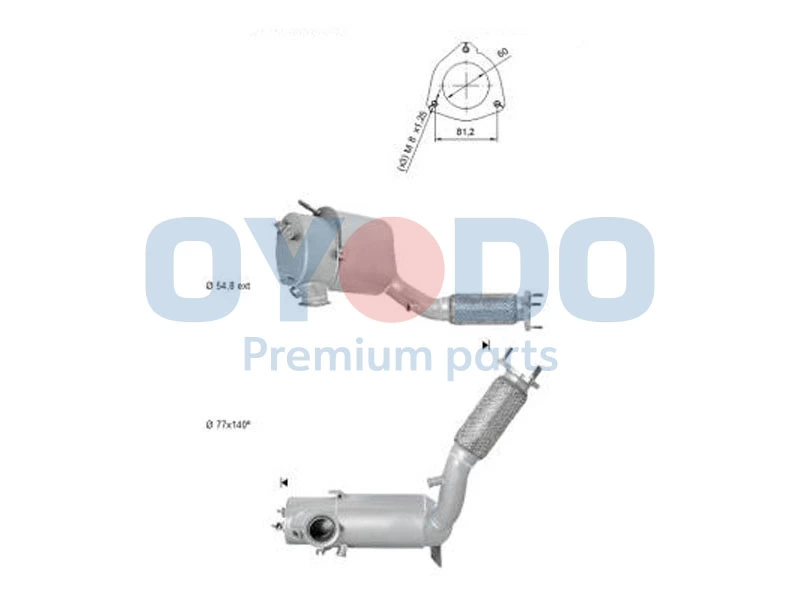 Soot/Particulate Filter, exhaust system 20N0146-OYO