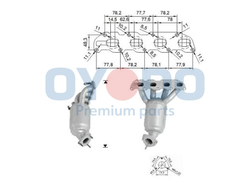 Catalytic Converter 10N0030-OYO