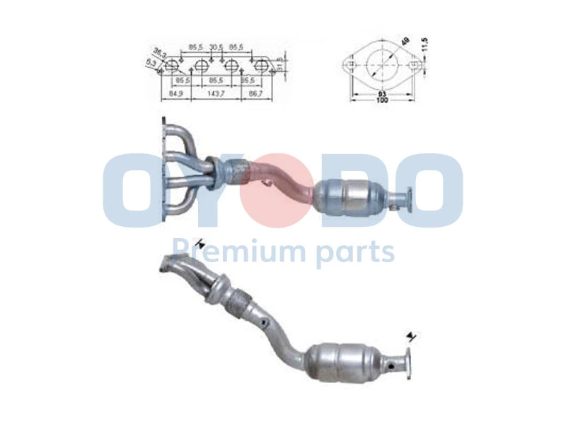 Catalytic Converter 10N0047-OYO