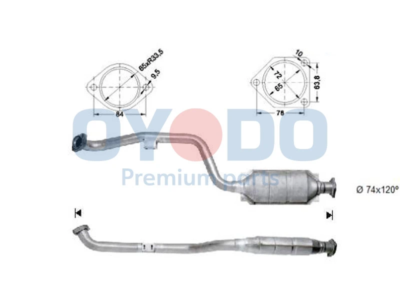 Catalytic Converter 10N0148-OYO