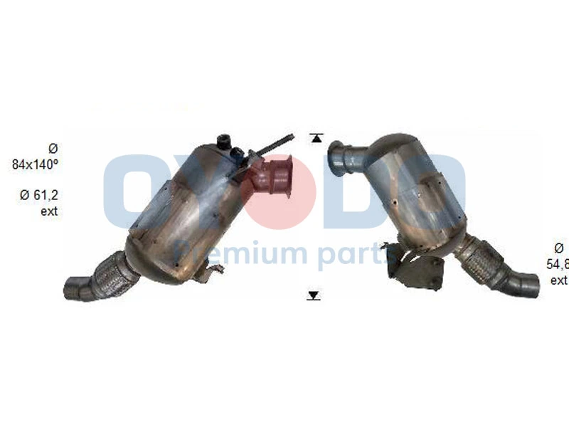 Soot/Particulate Filter, exhaust system 20N0098-OYO