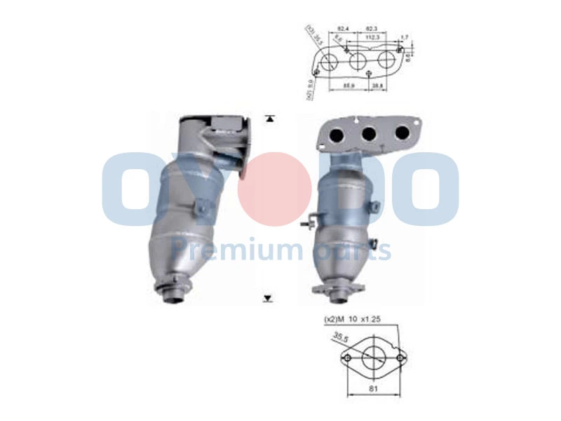 Catalytic Converter 10N0061-OYO