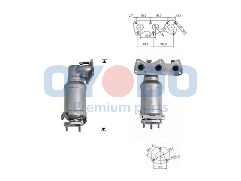 Catalytic Converter 10N0006-OYO