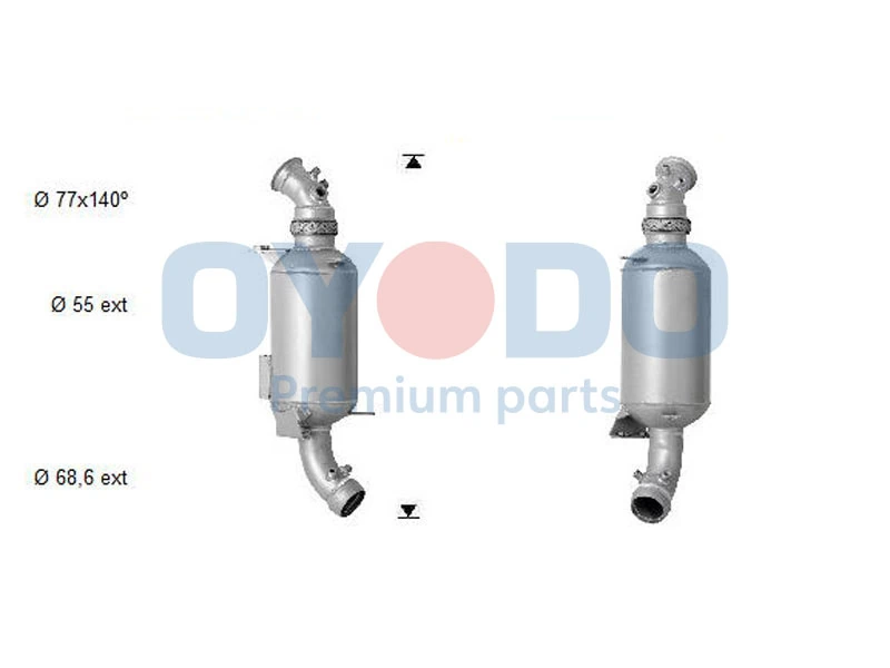 Soot/Particulate Filter, exhaust system 20N0019-OYO