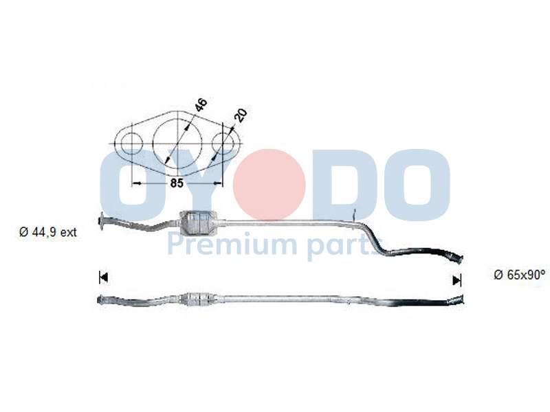 Catalytic Converter 10N0055-OYO