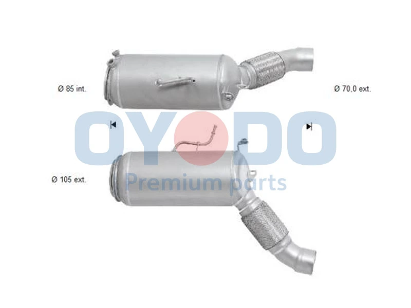 Soot/Particulate Filter, exhaust system 20N0131-OYO
