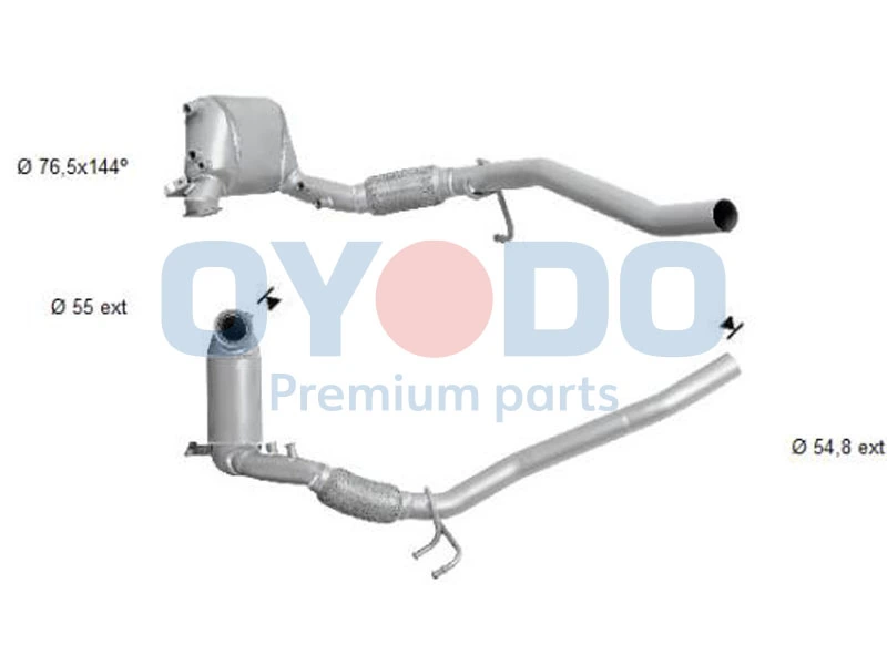 Soot/Particulate Filter, exhaust system 20N0004-OYO