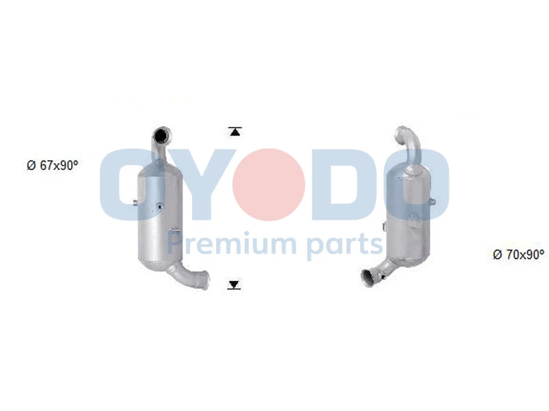 Soot/Particulate Filter, exhaust system 20N0007-OYO