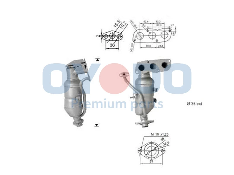 Catalytic Converter 10N0151-OYO
