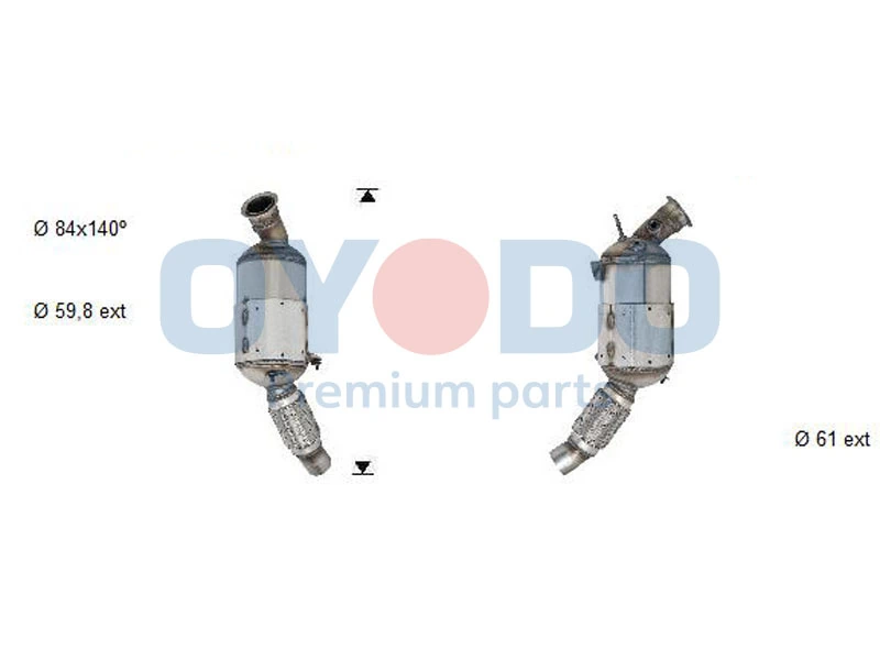 Soot/Particulate Filter, exhaust system 20N0060-OYO