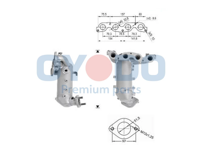 Catalytic Converter 10N0052-OYO