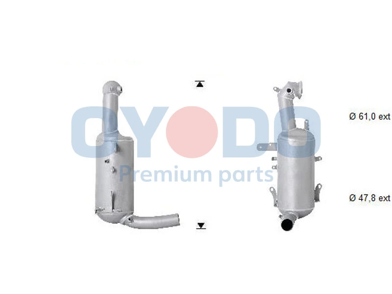 Soot/Particulate Filter, exhaust system 20N0107-OYO