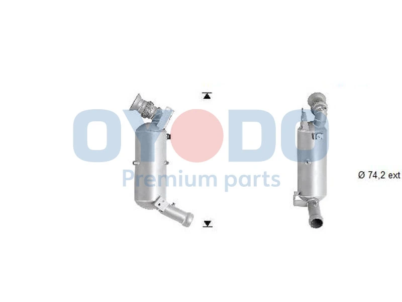 Soot/Particulate Filter, exhaust system 20N0111-OYO