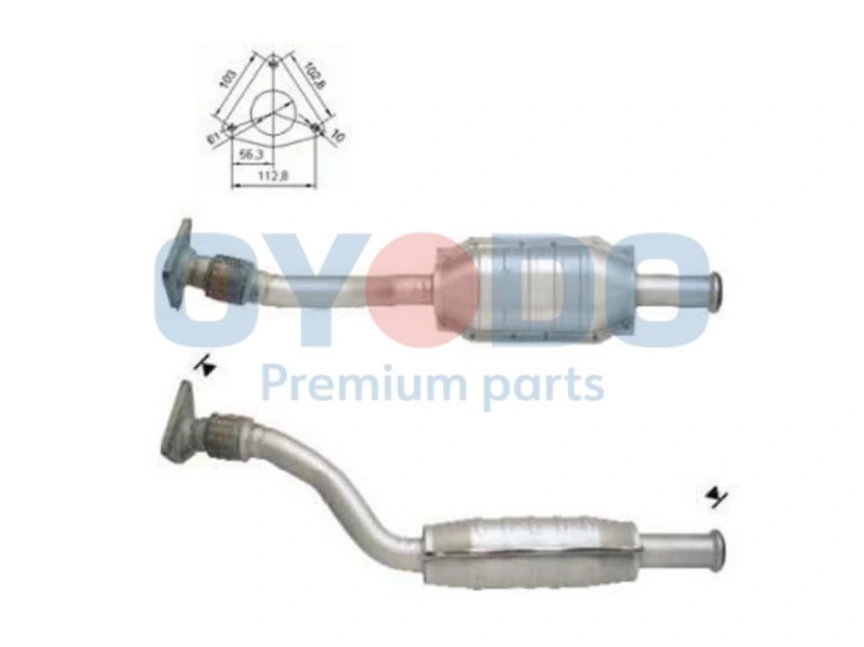 Catalytic Converter 10N0008A-OYO