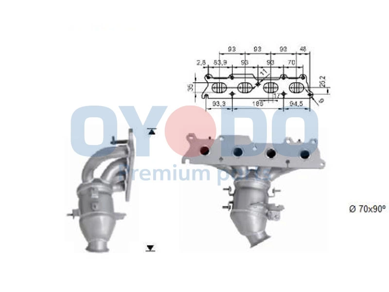 Catalytic Converter 10N0107-OYO