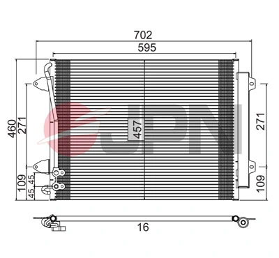 Condenser, air conditioning 60C9142-JPN