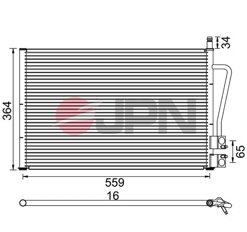 Condenser, air conditioning 60C9097-JPN