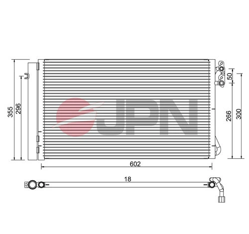 Condenser, air conditioning 60C9084-JPN