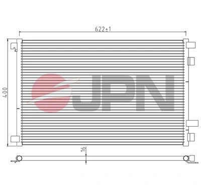 Condenser, air conditioning 60C9125-JPN