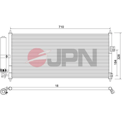 Condenser, air conditioning 60C9109-JPN