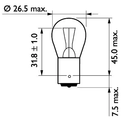 Bulb, direction indicator 13498CP