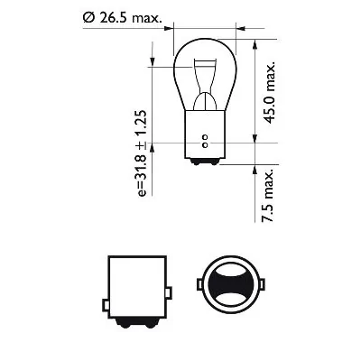 Bulb, direction indicator 12499CP