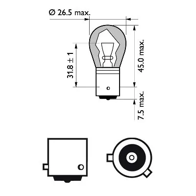 Bulb, direction indicator 12496NACP