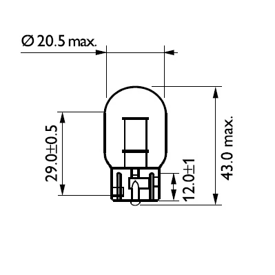 Bulb, direction indicator 12065CP