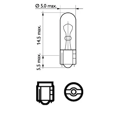Bulb, interior light 12516CP
