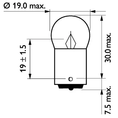 Bulb, direction indicator 13821B2