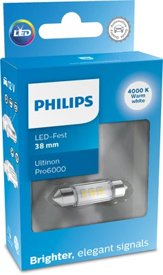 PHILIPS 11854WU60X1 Bulb, licence plate light
